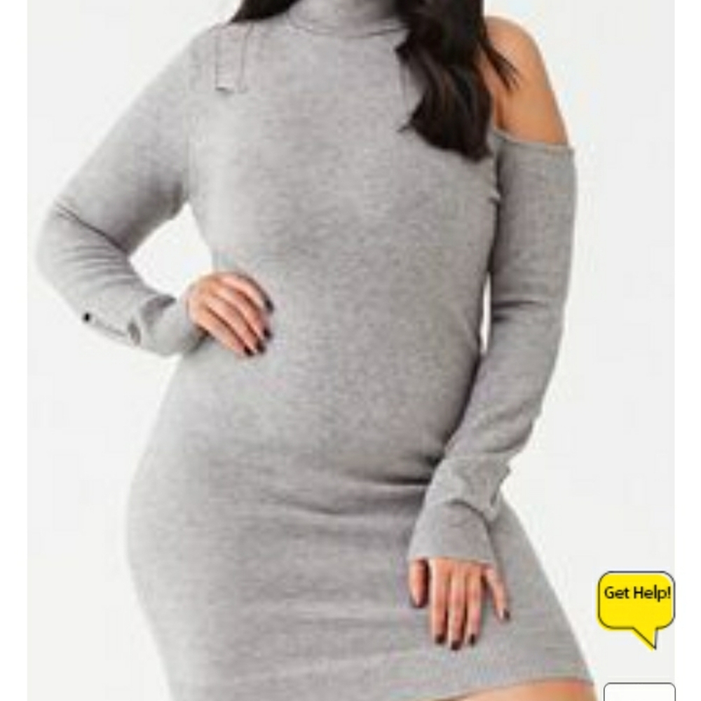 Distressed sweater dress, XL